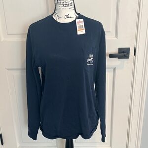 Vineyard Vines Navy Christmas Pocket Tee